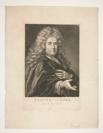 アントワーヌ・コワペルの肖像 作： Giovanni Domenico Ferretti