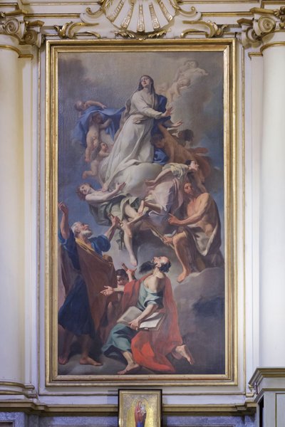 聖母に捧げられた絵画、ドメニコ・ペストリーニ、サン・ルーカの聖母マリアの聖域 作： Giovanni Domenico Piestrini
