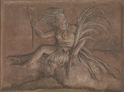 アメリカ。 作： Giovanni Domenico Tiepolo