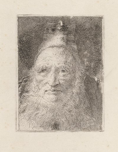 Raccolta di Teste（頭のコレクション）からの帽子をかぶったひげを生やした老人 作： Giovanni Domenico Tiepolo