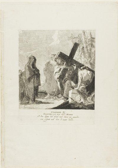 キリストと母との出会い」（「十字架の歩み」より）第4曲 作： Giovanni Domenico Tiepolo