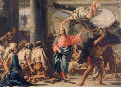 ベテスダの池のキリスト」1780年 作： Giovanni Domenico Tiepolo