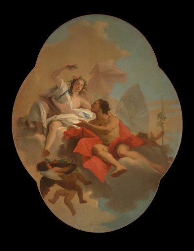 フローラとゼファー 作： Giovanni Domenico Tiepolo