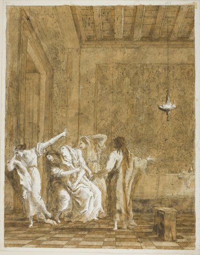 ヤロスの家のイエス 作： Giovanni Domenico Tiepolo