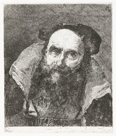 笑顔の老人 頭のコレクション（シリーズタイトル） Raccolta di Teste (シリーズタイトル) 作： Giovanni Domenico Tiepolo