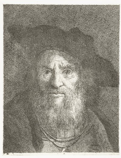ベレー帽の男 頭のコレクション（シリーズタイトル） Raccolta di Teste (シリーズタイトル) 作： Giovanni Domenico Tiepolo