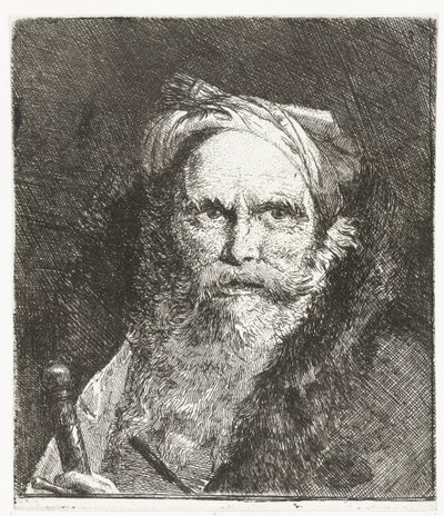 剣を持つ男 頭のコレクション（シリーズタイトル） Raccolta di Teste (シリーズタイトル) 作： Giovanni Domenico Tiepolo