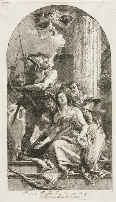 聖アガサの殉教 作： Giovanni Domenico Tiepolo