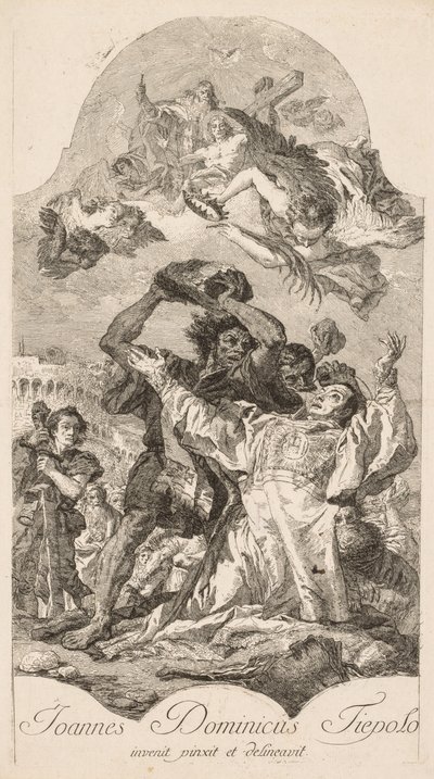 聖ステファノの殉教 作： Giovanni Domenico Tiepolo