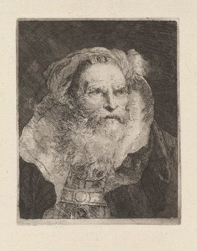 Raccolta di Teste（首のコレクション）より、瞑想する老人 作： Giovanni Domenico Tiepolo