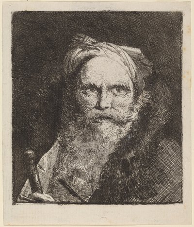 剣を持つ老人 作： Giovanni Domenico Tiepolo