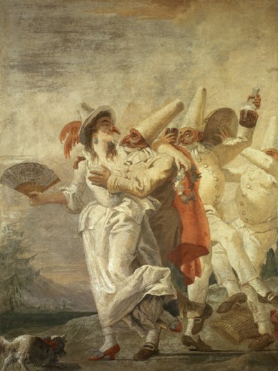 プルチネルラ・ヴェリエット 1793年頃 作： Giovanni Domenico Tiepolo