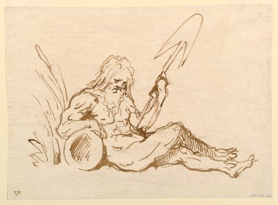 河神のスケッチ 作： Giovanni Domenico Tiepolo