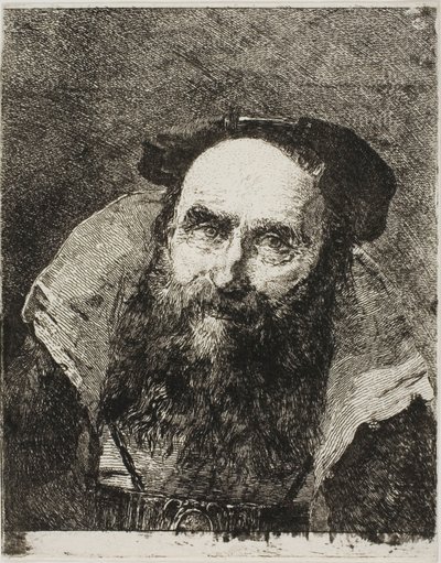 微笑む老人 作： Giovanni Domenico Tiepolo