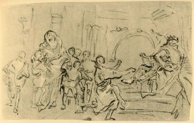 アンティオコスの前のマカビーの母、c1759、1928 作： Giovanni Domenico Tiepolo