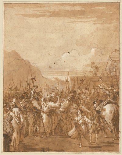 聖ペテロとパウロの別れ 作： Giovanni Domenico Tiepolo