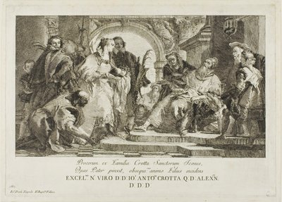 クロッタ家の守護聖人 作： Giovanni Domenico Tiepolo