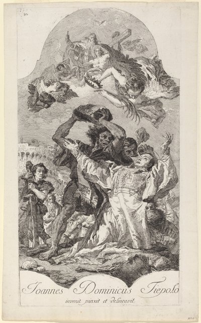 聖ステパノの投石 作： Giovanni Domenico Tiepolo
