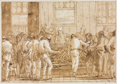 裁判、1790年代。 作： Giovanni Domenico Tiepolo