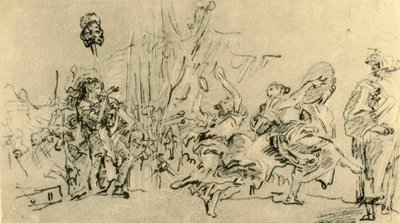 ダビデの勝利、c1759、1928 作： Giovanni Domenico Tiepolo