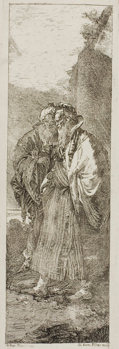 二人の老人 作： Giovanni Domenico Tiepolo