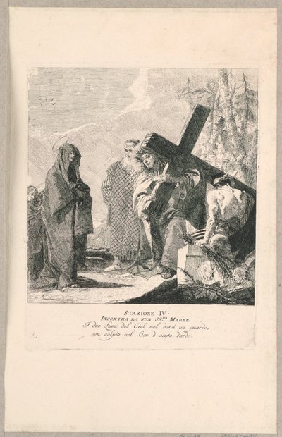 Via crucis - Station IV, He Meets His Mother 作： Giovanni Domenico Tiepolo