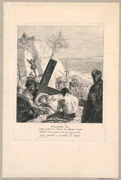 Via crucis - Station IX, He Falls the Cross the Cross the Three Time 作： Giovanni Domenico Tiepolo