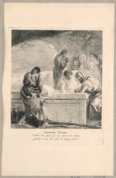 Via crucis - Station XIV, The Entombment 作： Giovanni Domenico Tiepolo