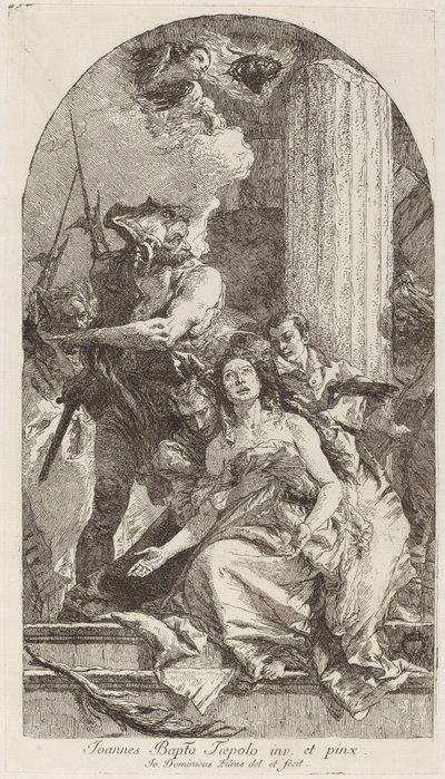 聖アガサの殉教 作： Giovanni Domenico Tiepolo after Giovanni Battista Tiepolo
