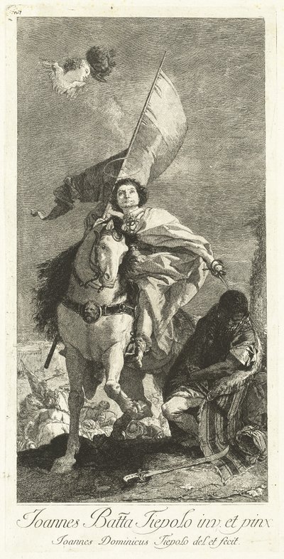 コンポステラの聖ヤコブ 作： Giovanni Domenico Tiepolo after Giovanni Battista Tiepolo