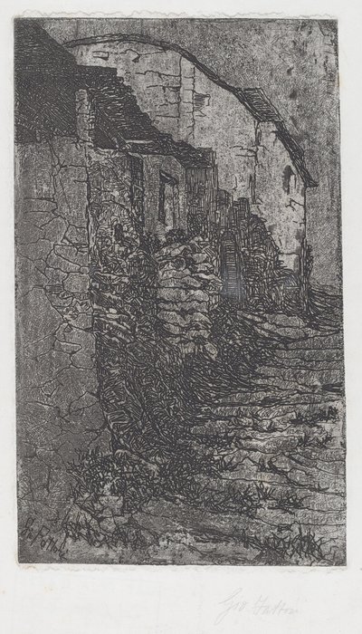 Bauco near Rome [ローマ近郊のバウコ] 作： Giovanni Fattori