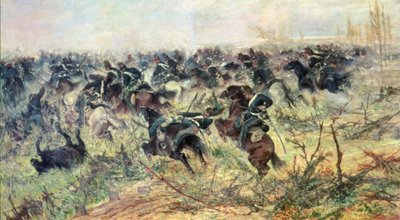 キャバルリーチャージ 作： Giovanni Fattori