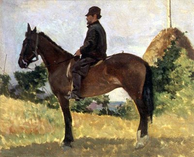 馬に乗ったディエゴ・マルテリ 作： Giovanni Fattori