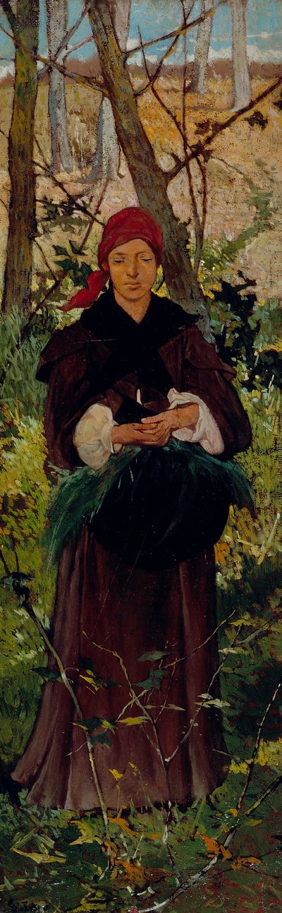 エトルリアの女 1865年頃（油彩・板） 作： Giovanni Fattori