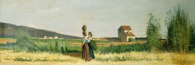 リヴォルノの水キャリア 作： Giovanni Fattori