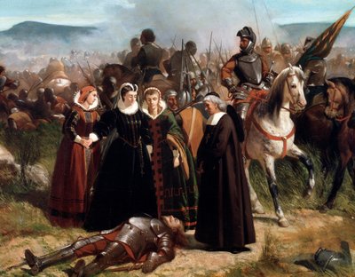 1568年5月13日に戦われたランサイドの戦いでのスコットランド女王メアリー 詳細 - 絵画 作： Giovanni Fattori