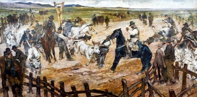 マレンマのメナ 1890-91年頃 油彩・カンヴァス 作： Giovanni Fattori