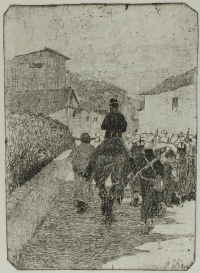 ミリタリー プロムナード 作： Giovanni Fattori