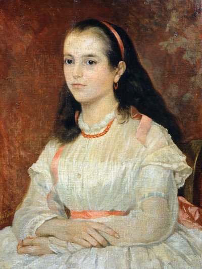Miss.Siccoliの肖像 作： Giovanni Fattori