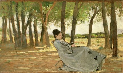 Signora Martelliの肖像 作： Giovanni Fattori