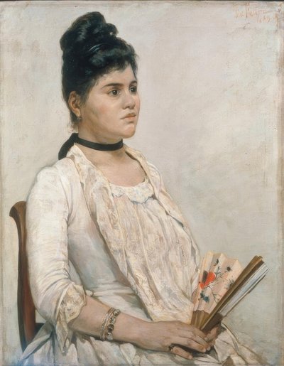 義理の娘の肖像 作： Giovanni Fattori