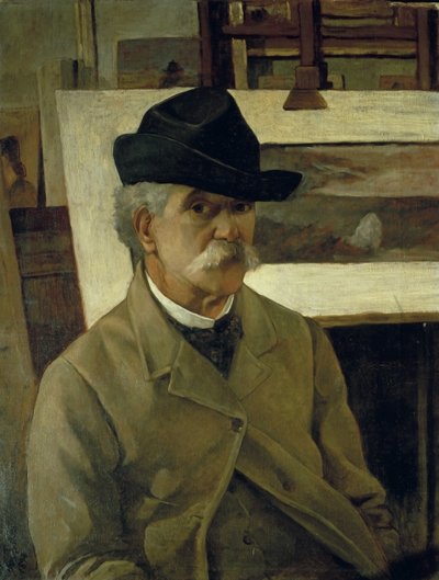 自画像 作： Giovanni Fattori
