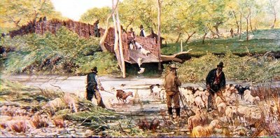 羊のジャンプ 作： Giovanni Fattori