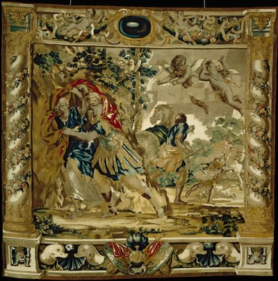 ディドとエネアス、嵐から身を守る 作： Giovanni Francesco (1610 62) Romanelli