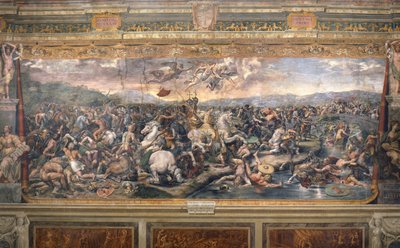 ミルヴィウス橋の戦い - ペンニ、ジャンフランチェスコ (1496-1528) - 1517-1524 - フレスコ画 - バチカン市国の使徒職宮殿 作： Giovanni Francesco (c.1488 1528) Penni