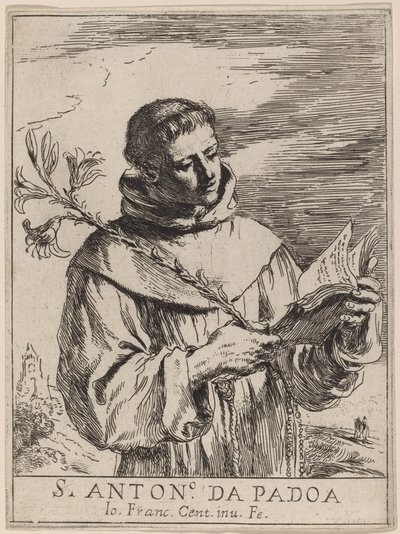 パドヴァの聖アントニオ 作： Giovanni Francesco Barbieri, called Guercino