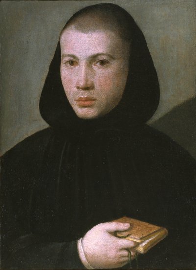 若いベネディクト会の僧侶、16世紀の前半の肖像画 作： Giovanni Francesco Caroto