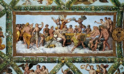 キューピッドとプシュケの結婚。 1510-1517 作： Giovanni Francesco Penni