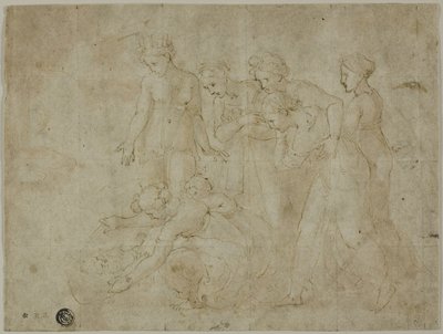 モーセの発見 作： Giovanni Francesco Penni