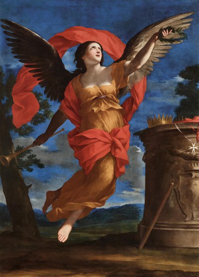 名声の寓話、1646 年から 1648 年の間。 作： Giovanni Francesco Romanelli
